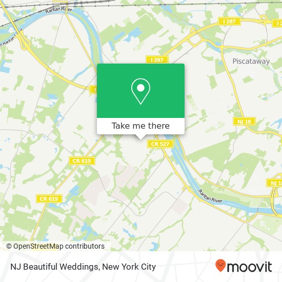 NJ Beautiful Weddings map