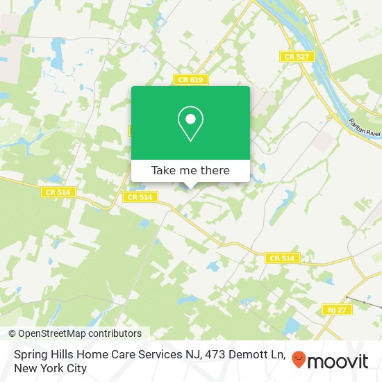 Spring Hills Home Care Services NJ, 473 Demott Ln map
