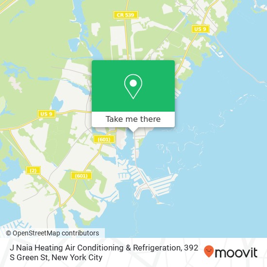 J Naia Heating Air Conditioning & Refrigeration, 392 S Green St map