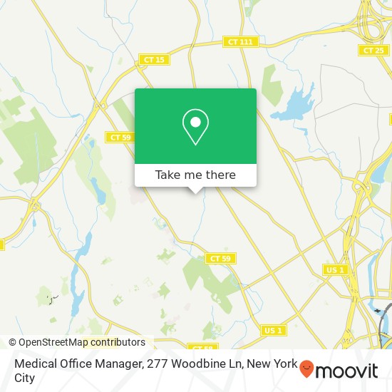 Mapa de Medical Office Manager, 277 Woodbine Ln