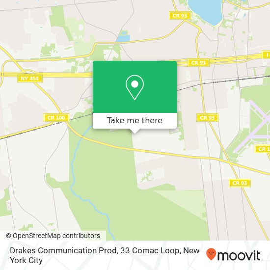 Mapa de Drakes Communication Prod, 33 Comac Loop