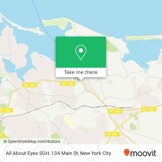 All About Eyes SGH, 134 Main St map