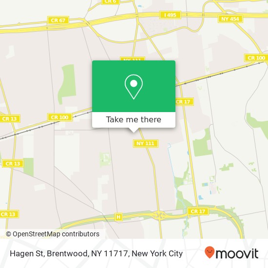 Mapa de Hagen St, Brentwood, NY 11717