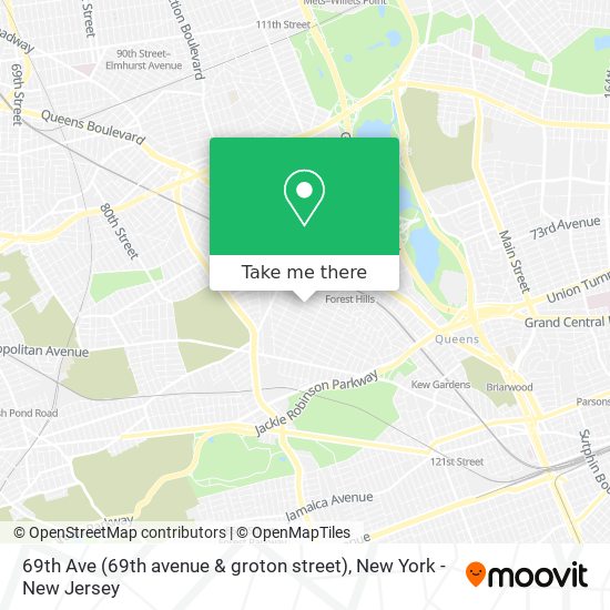 Mapa de 69th Ave (69th avenue & groton street)