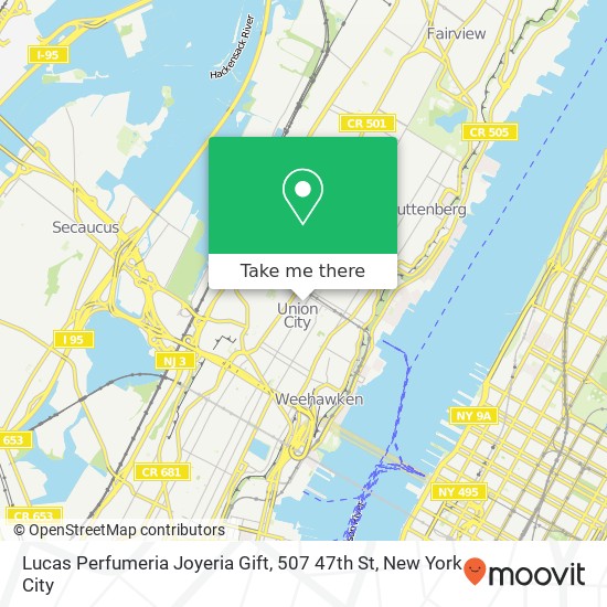 Mapa de Lucas Perfumeria Joyeria Gift, 507 47th St