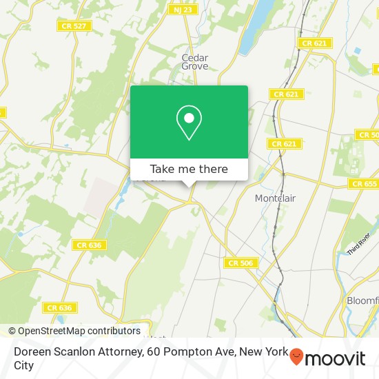 Doreen Scanlon Attorney, 60 Pompton Ave map