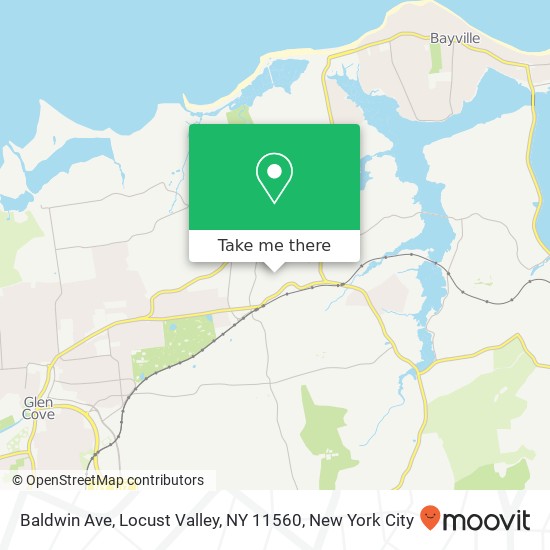 Baldwin Ave, Locust Valley, NY 11560 map