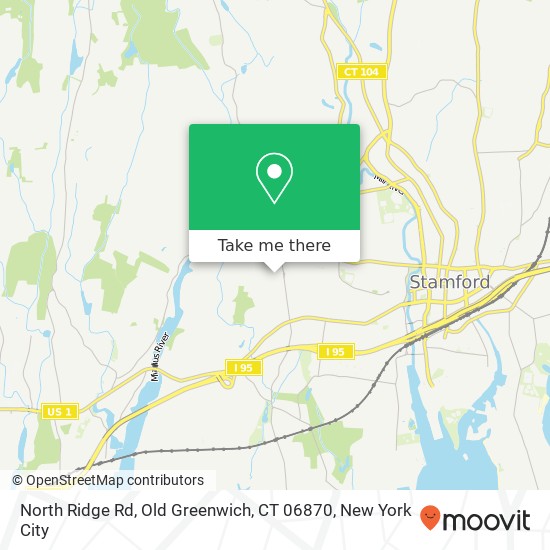 Mapa de North Ridge Rd, Old Greenwich, CT 06870