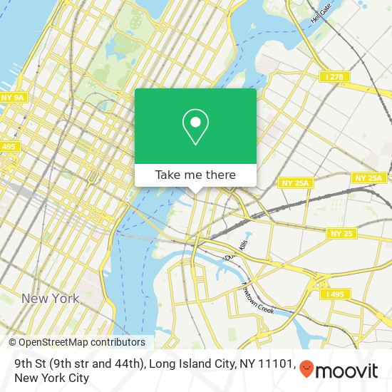 9th St (9th str and 44th), Long Island City, NY 11101 map