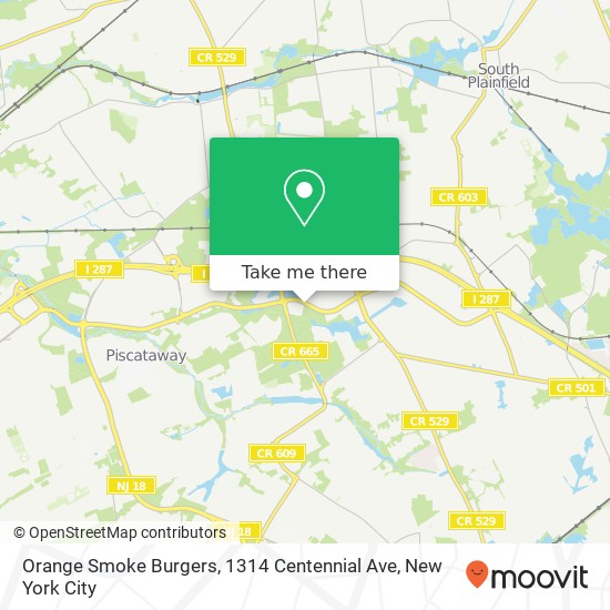 Orange Smoke Burgers, 1314 Centennial Ave map