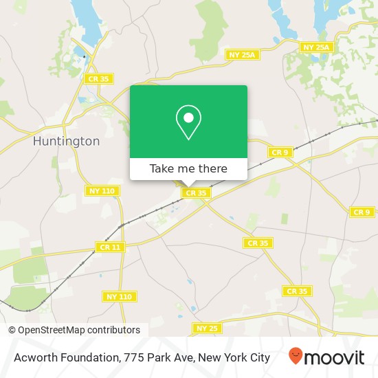 Acworth Foundation, 775 Park Ave map