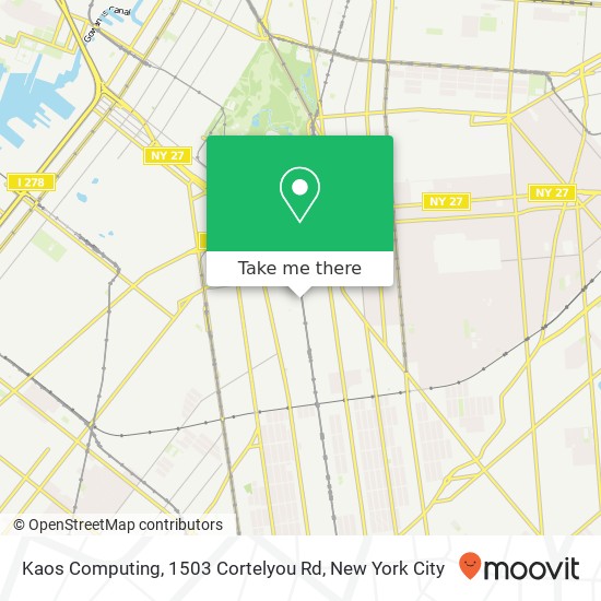 Kaos Computing, 1503 Cortelyou Rd map