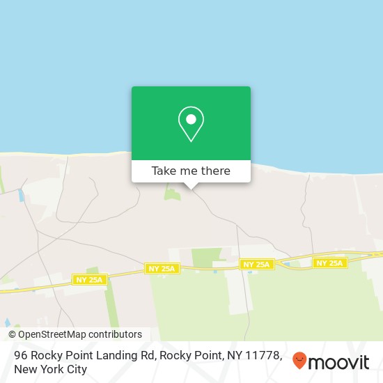 96 Rocky Point Landing Rd, Rocky Point, NY 11778 map