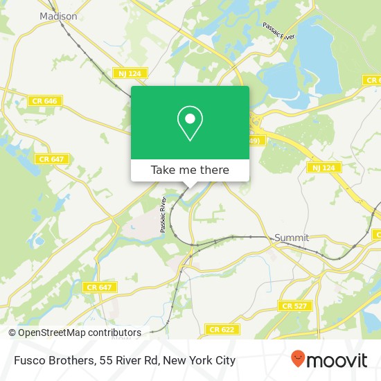 Fusco Brothers, 55 River Rd map