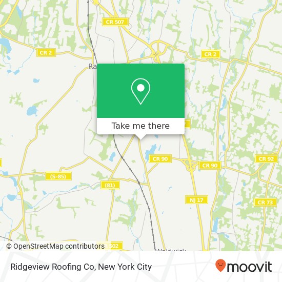 Ridgeview Roofing Co map