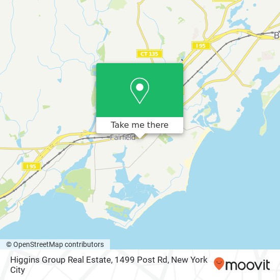 Higgins Group Real Estate, 1499 Post Rd map