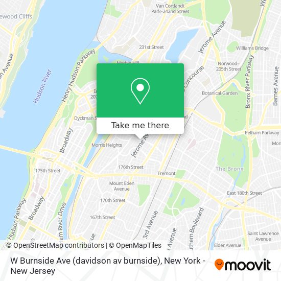 Mapa de W Burnside Ave (davidson av burnside)