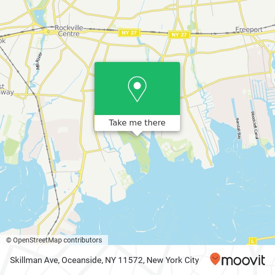 Mapa de Skillman Ave, Oceanside, NY 11572