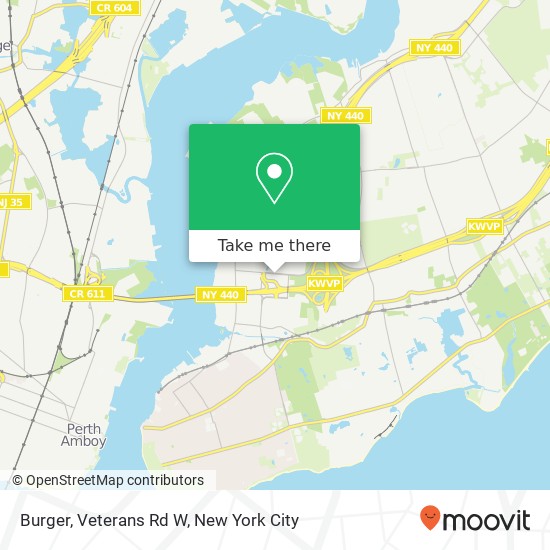 Burger, Veterans Rd W map