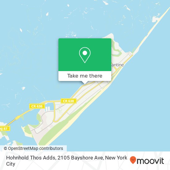 Mapa de Hohnhold Thos Adds, 2105 Bayshore Ave