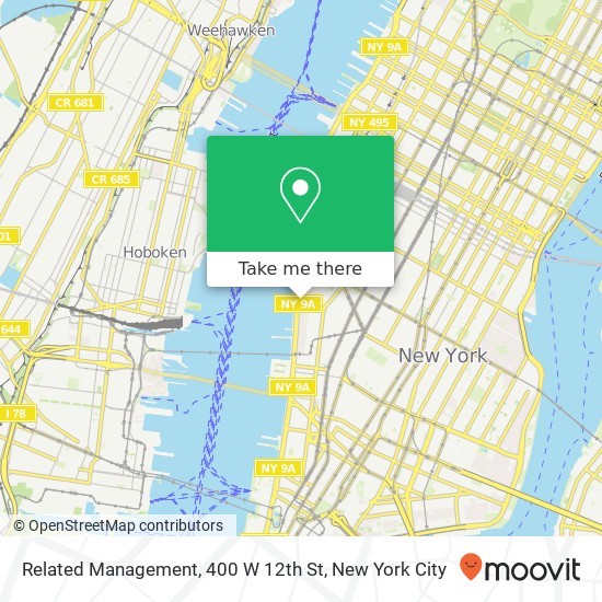 Mapa de Related Management, 400 W 12th St