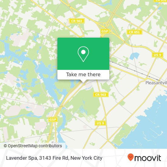 Lavender Spa, 3143 Fire Rd map