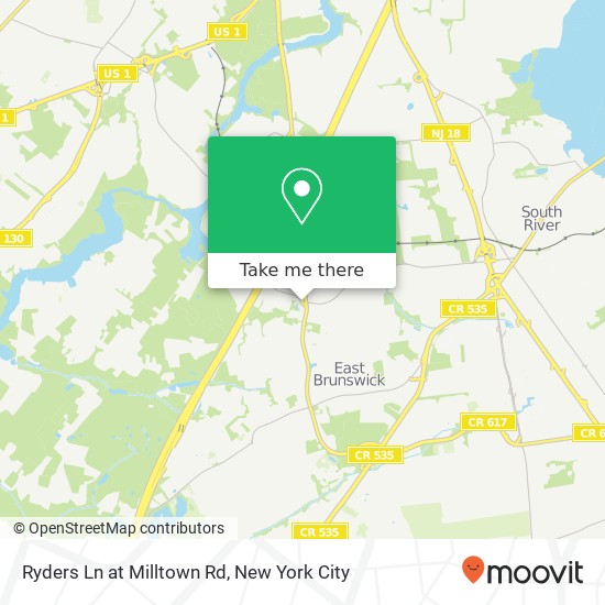 Ryders Ln at Milltown Rd map