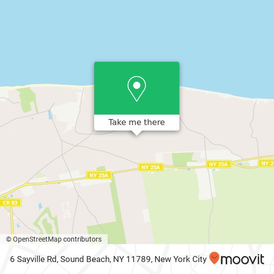 6 Sayville Rd, Sound Beach, NY 11789 map