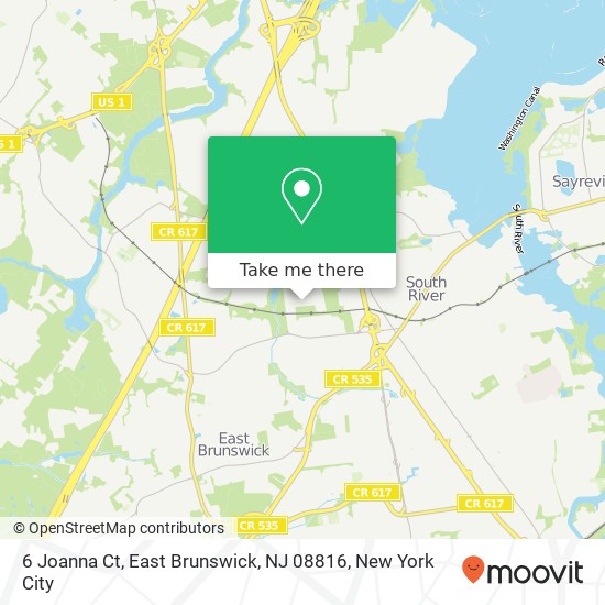 6 Joanna Ct, East Brunswick, NJ 08816 map