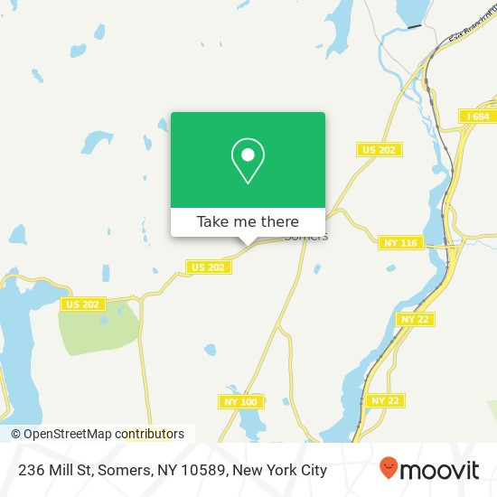 Mapa de 236 Mill St, Somers, NY 10589