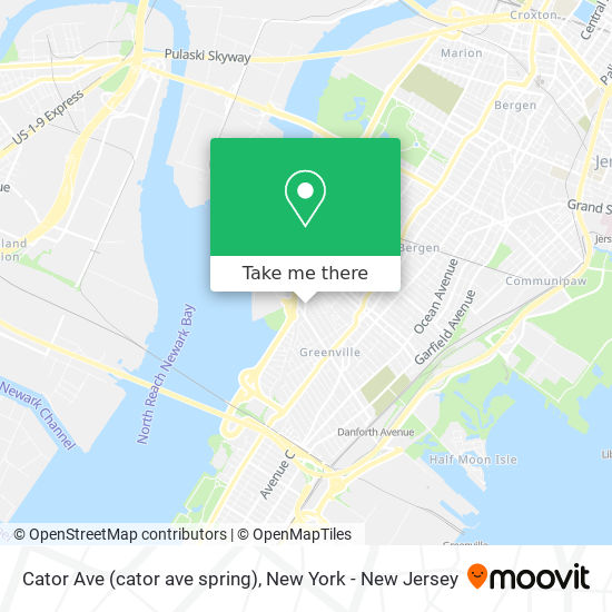 Cator Ave (cator ave spring) map