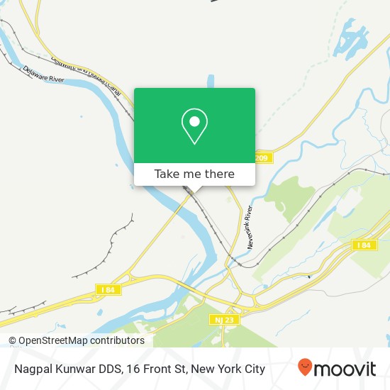 Nagpal Kunwar DDS, 16 Front St map