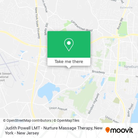 Mapa de Judith Powell LMT - Nurture Massage Therapy