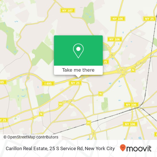 Carillon Real Estate, 25 S Service Rd map