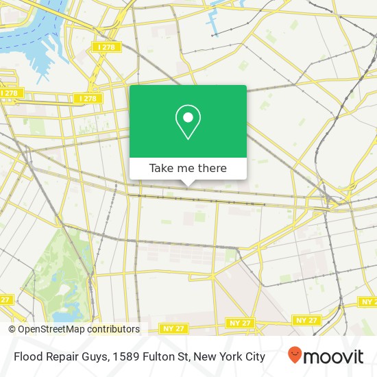 Flood Repair Guys, 1589 Fulton St map