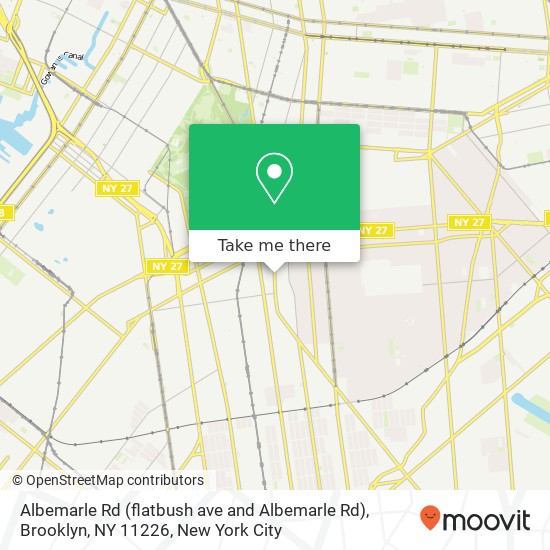 Albemarle Rd (flatbush ave and Albemarle Rd), Brooklyn, NY 11226 map