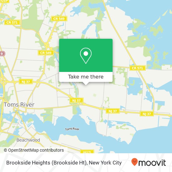 Brookside Heights (Brookside Ht) map