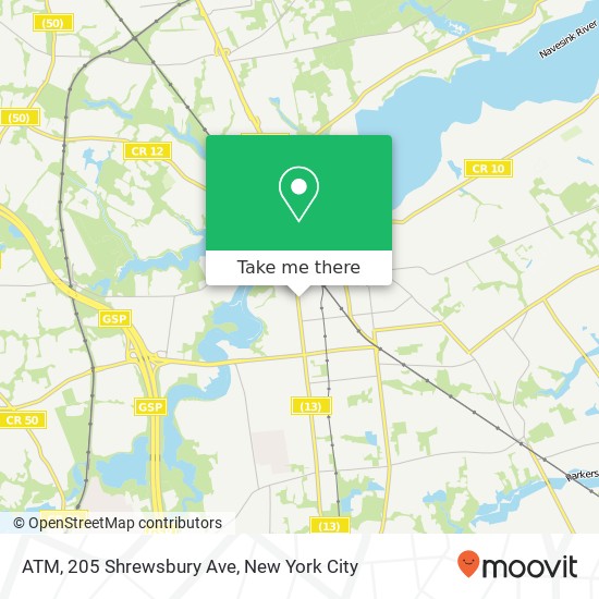 ATM, 205 Shrewsbury Ave map
