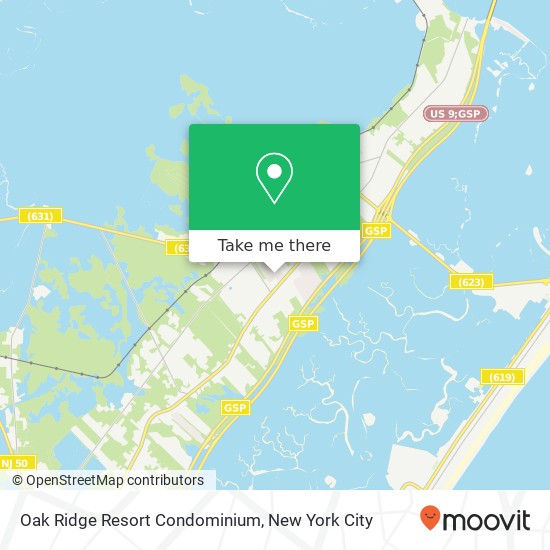 Oak Ridge Resort Condominium map