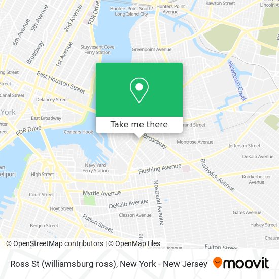 Mapa de Ross St (williamsburg ross)