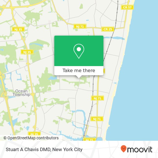 Mapa de Stuart A Chavis DMD, 240 Monmouth Rd