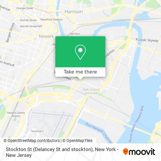 Mapa de Stockton St (Delancey St and stockton)