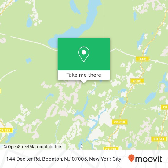 Mapa de 144 Decker Rd, Boonton, NJ 07005