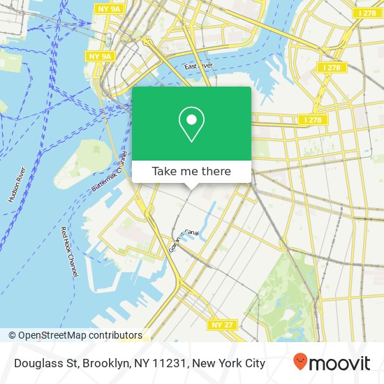 Mapa de Douglass St, Brooklyn, NY 11231