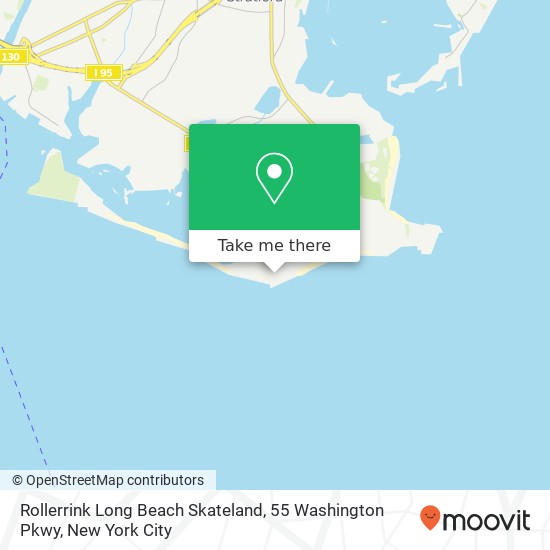 Mapa de Rollerrink Long Beach Skateland, 55 Washington Pkwy