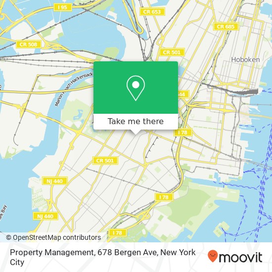 Mapa de Property Management, 678 Bergen Ave