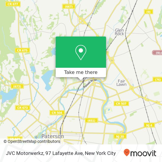Mapa de JVC Motorwerkz, 97 Lafayette Ave