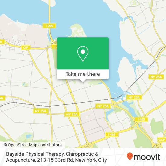 Mapa de Bayside Physical Therapy, Chiropractic & Acupuncture, 213-15 33rd Rd