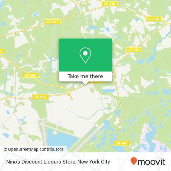 Mapa de Nino's Discount Liqours Store