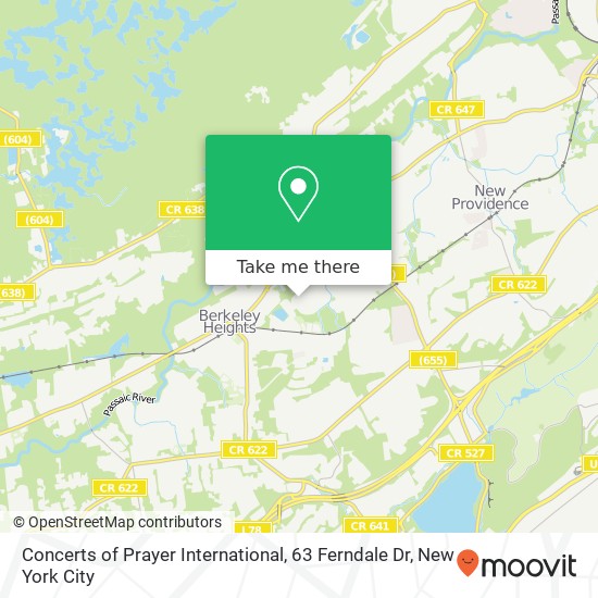 Mapa de Concerts of Prayer International, 63 Ferndale Dr